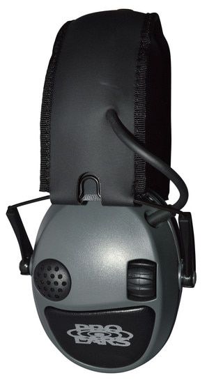 The Pro Ears Silver electronic earmuff provides 22 dB of sound reduction and a slim design.